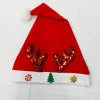Plush cloth hat, cartoon snowman, old man, sequined antler, snowflake, Christmas tree, ordinary Christmas hat Specification image